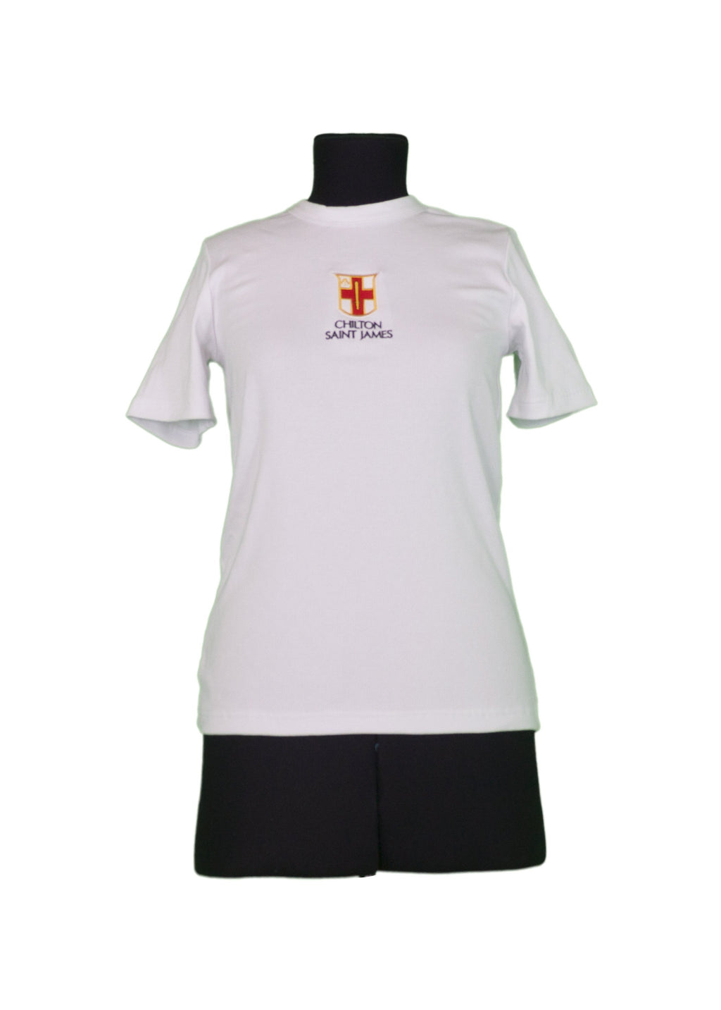 Crested White T-shirt Short Sleeve