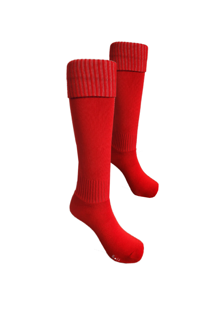 Red Sports Socks - Futsal, Hockey, Soccer