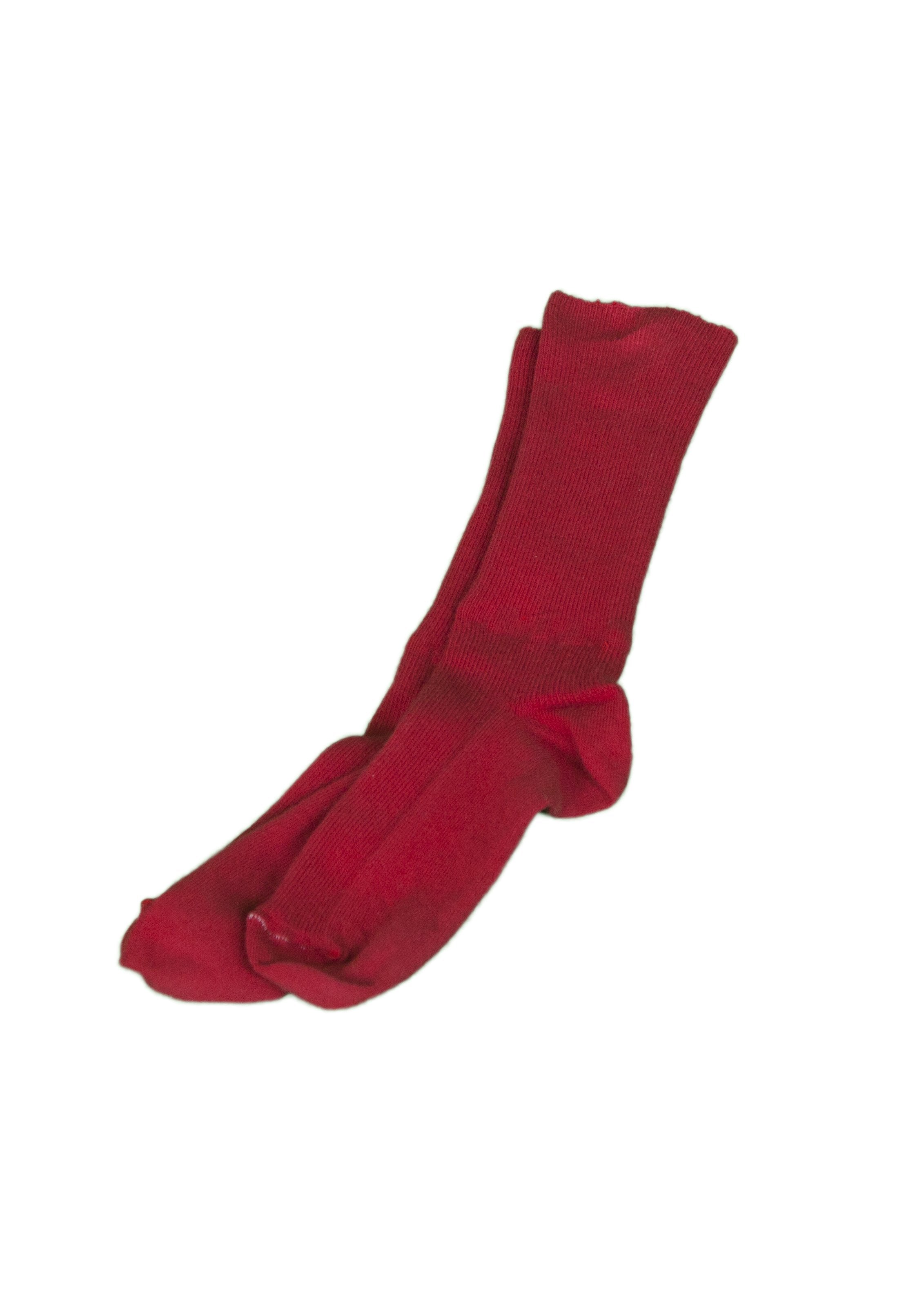 Primary Red Ankle Socks